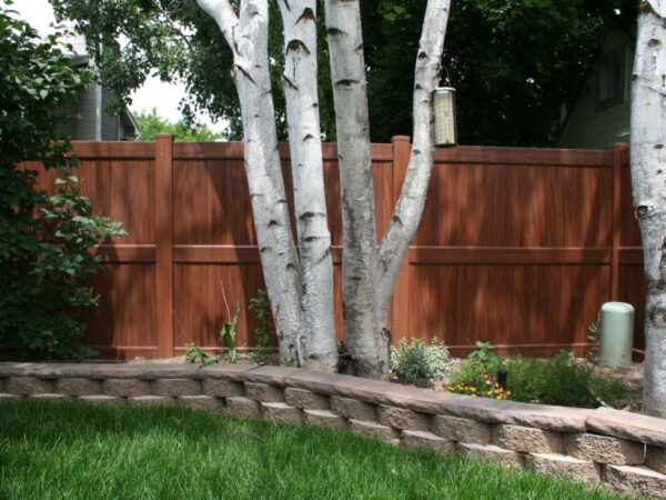 wood grain vinyl fence panels canada