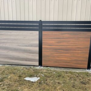 aluminum framed vinyl fence panels canada