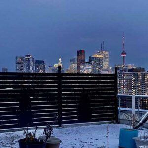Horizontal Aluminum Semi-Privacy Fence Panels