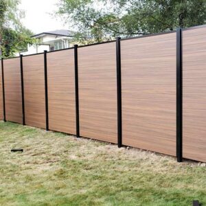Horizontal Wood Grain Vinyl Fence Panels
