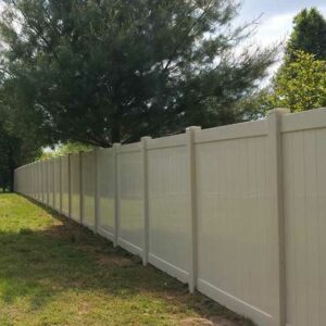 Tan Vinyl Fence Panels